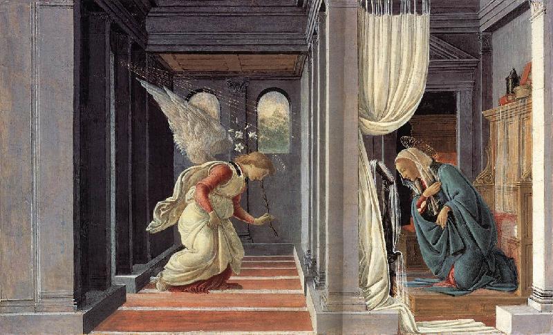 BOTTICELLI, Sandro The Annunciation fd China oil painting art